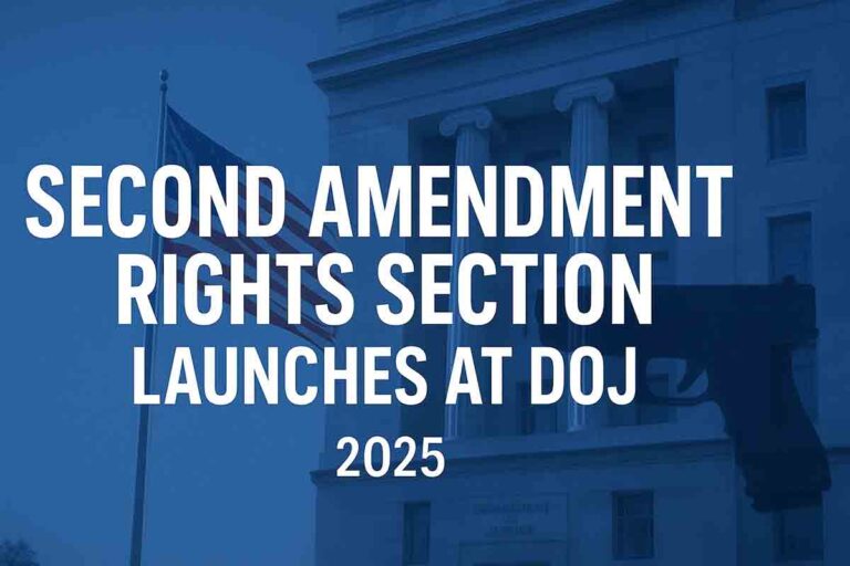 Second Amendment Rights Section launches at the U.S. Department of Justice in 2025