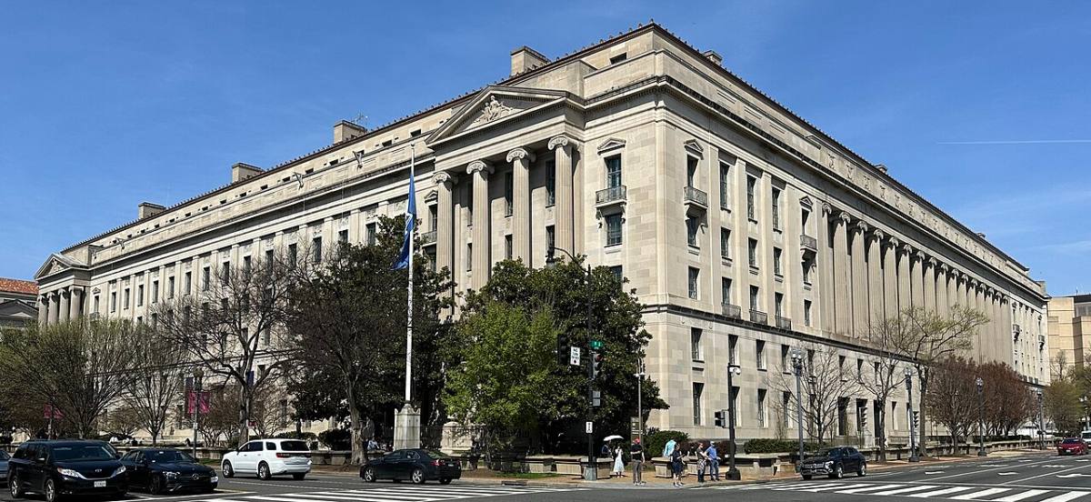 Federal gun rights restoration is administered from the Justice Department headquarters in Washington, D.C.
